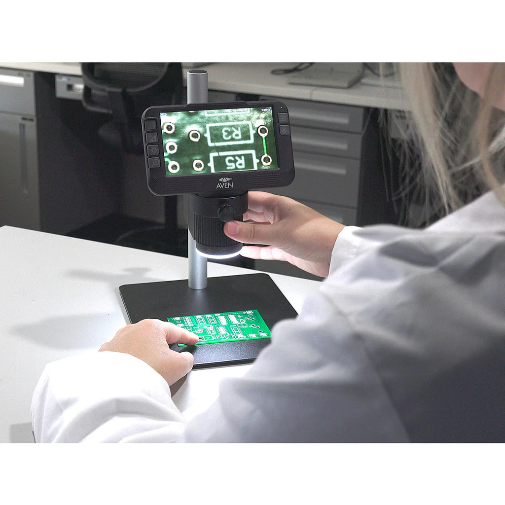 Aven Mighty Scope ClearVue Digital Microscope 8x-25x with Post Stand