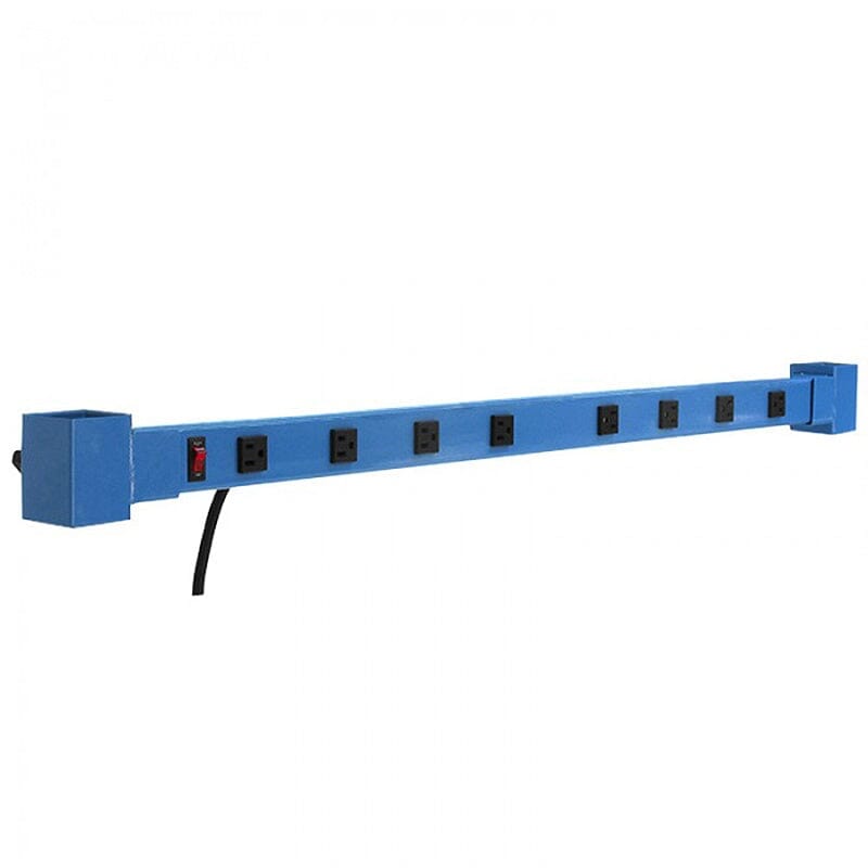 BenchPro Adjustable Height Aluminum Plug Strip - 15-Amps