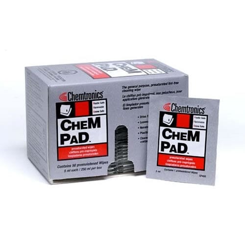 Chemtronics Chempad® Alcohol (IPA) Wipes, Individually Wrapped, 50 Pack