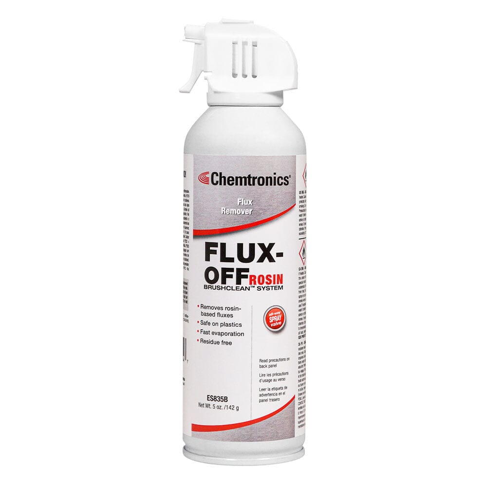 Chemtronics ES835B Flux-Off Rosin Flux Remover, 12 oz Aerosol with BrushClean™ System