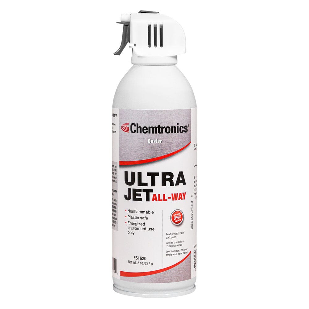 Chemtronics Ultrajet® All-Way Compressed Gas Duster, 8 oz