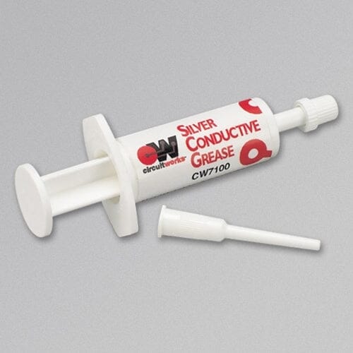CircuitWorks® CW7100 Silver Conductive Grease .23 oz. Syringe