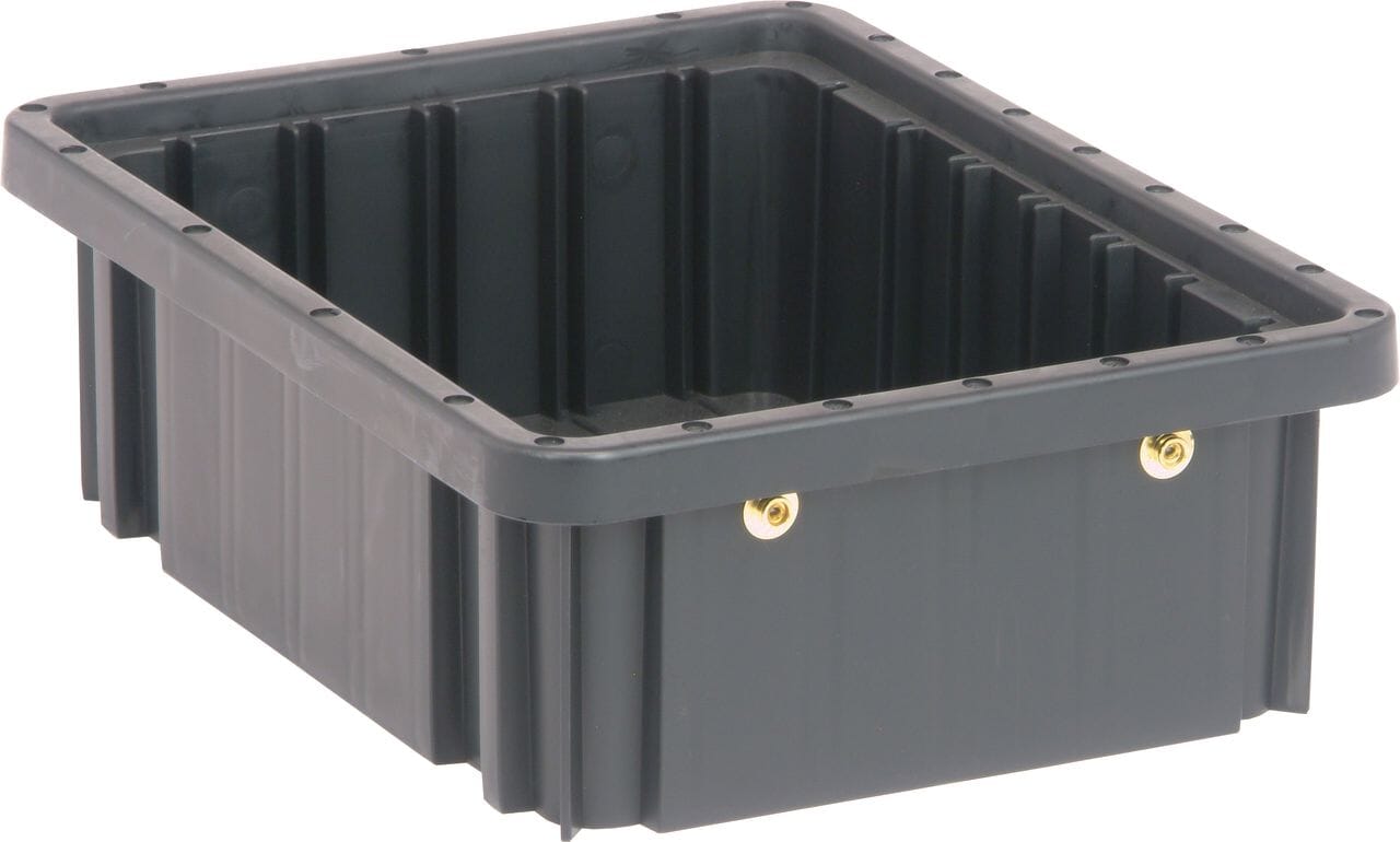 Conductive Dividable Grid Container DG91035CO, 10-7/8"L x 8-1/4"W x 3-1/2"H