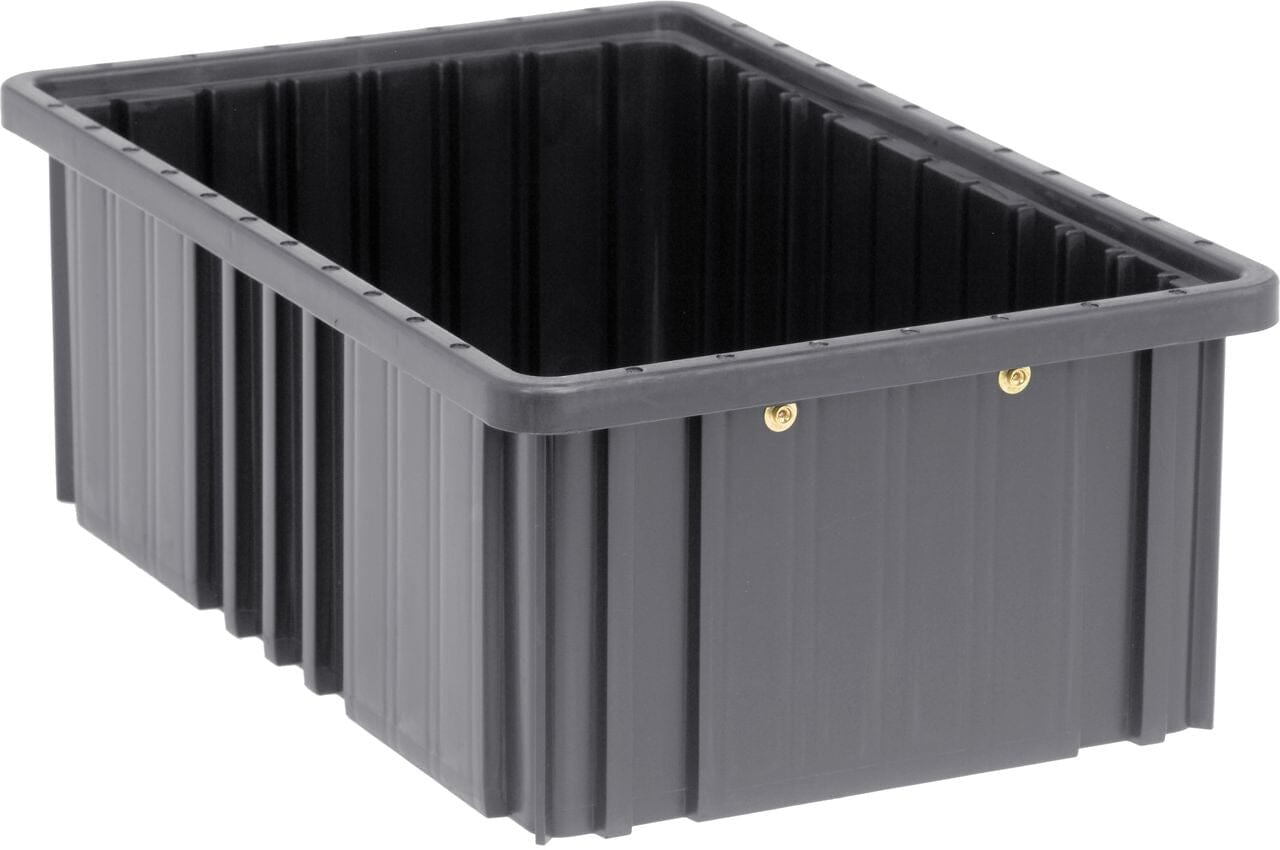 Conductive Dividable Grid Container DG92060CO, 16-1/2"L x 10-7/8"W x 6"H