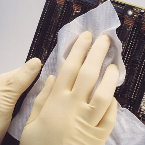 Coventry Poly-Wipes 6209HC, 9" x 9" Polyester Wipes with Heat Sealed Edge, 150 Count Bag