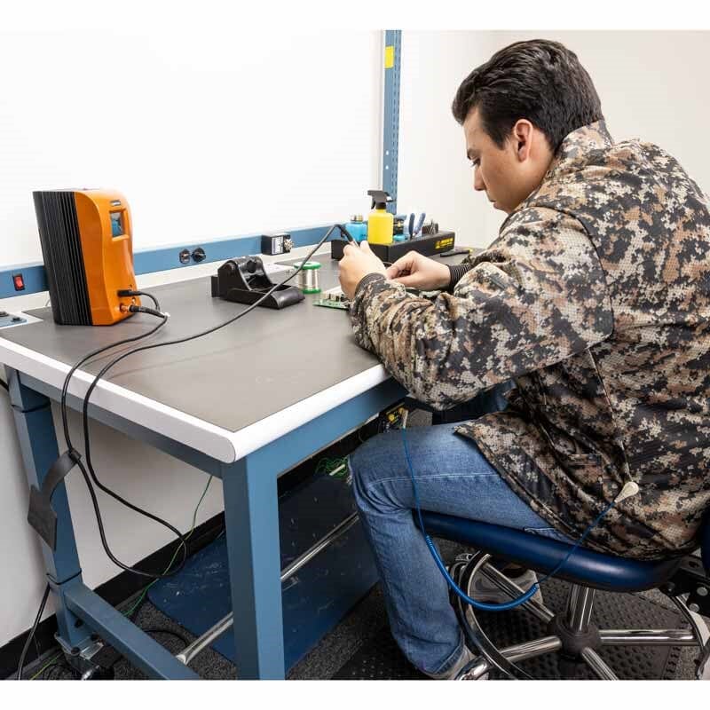 Desco Statshield® Smock, Jacket with Knitted Cuffs, Camo, Medium