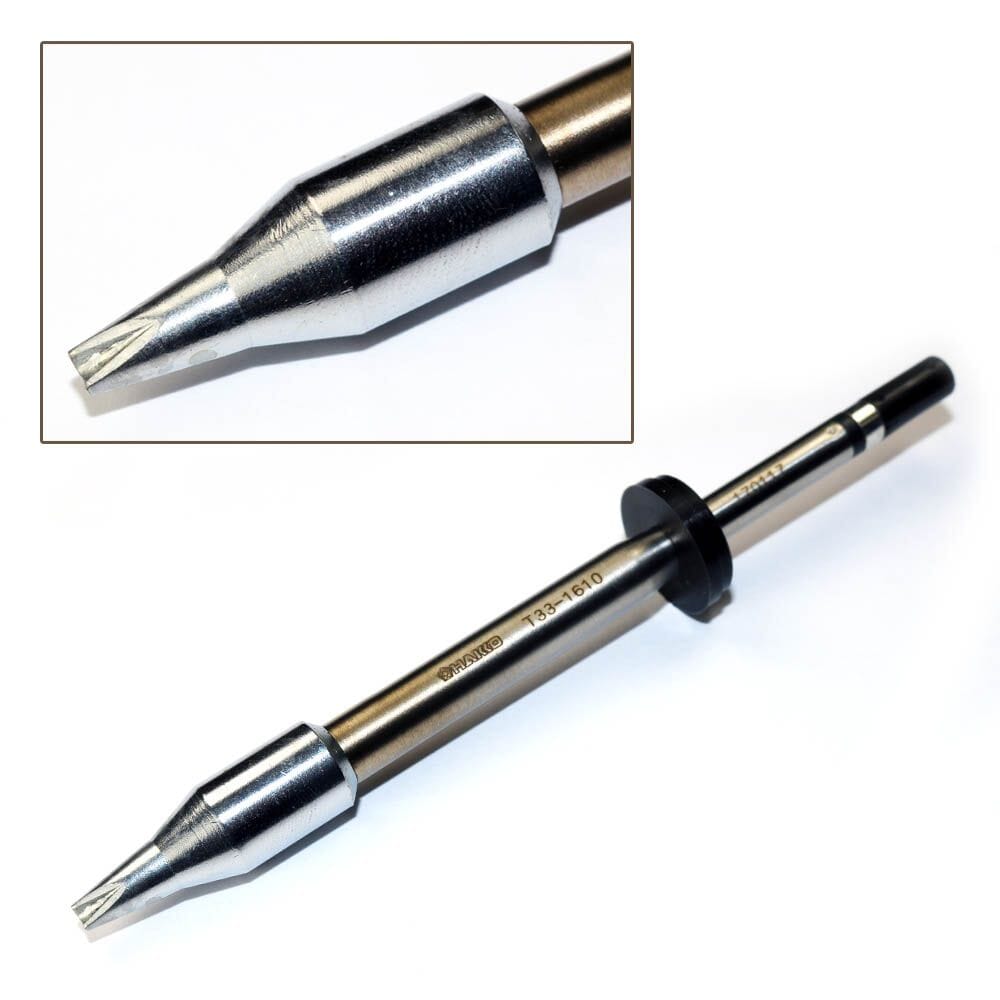 Hakko T33-1610 Tip V-Groove Bevel, 3mm 15°, UHD, FX-8002, FX-805