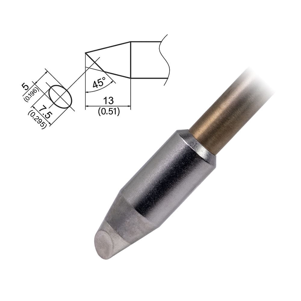 Hakko T37-BC5075 Tip Bevel, 5 x 7.5mm, UHD, FX-8004/8005, FX-805