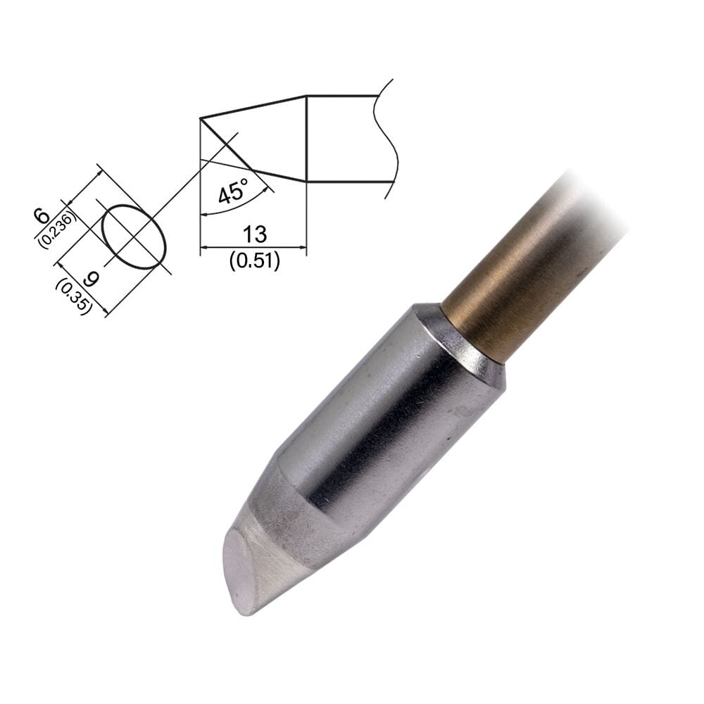 Hakko T37-BC6090 Tip Bevel, 6 x 9mm, UHD, FX-8004/8005, FX-805