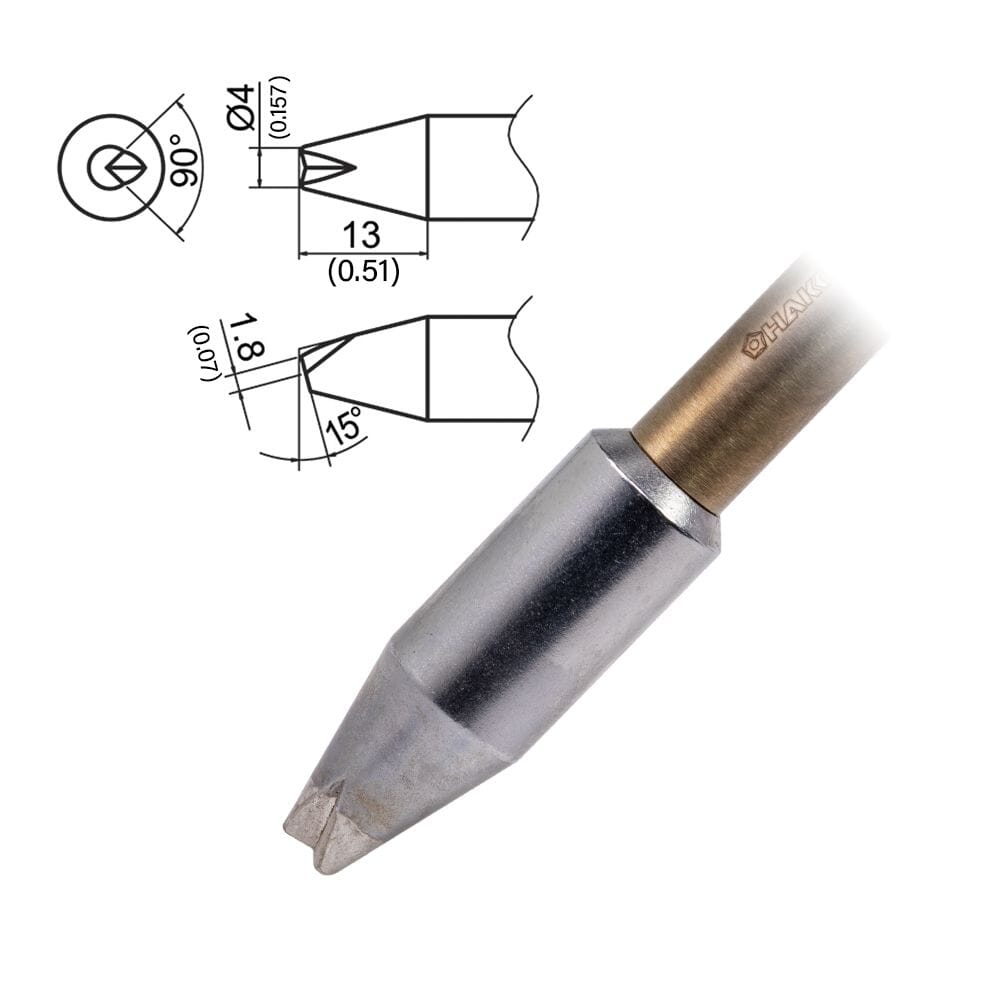 Hakko T37-BCR4 Tip Groove, 4 x 13mm, UHD, FX-8004/8005, FX-805