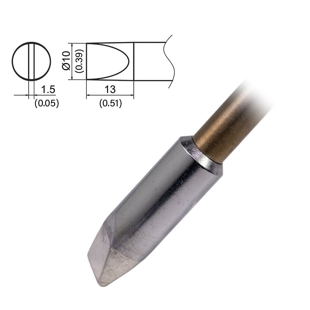 Hakko T37-D10 Tip Chisel, 10 x 13mm, UHD, FX-8004/8005, FX-805