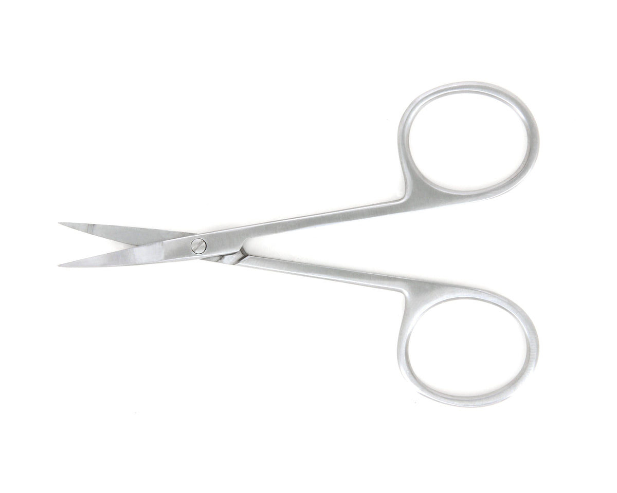 Ideal-tek High Precision Iris Scissors – Stainless Steel – Straight – OAL 90mm (3.5″) – Made in Pakistan