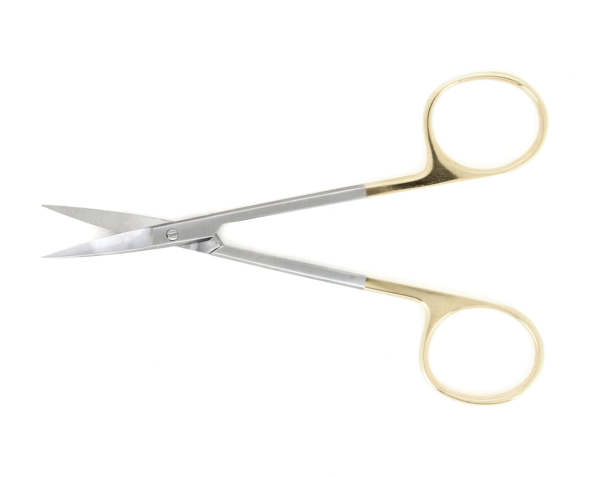 Ideal-tek High Precision Iris Scissors – Stainless Steel – Tungsten Carbide – Straight – OAL 115mm (4.5″) – Made in Germany