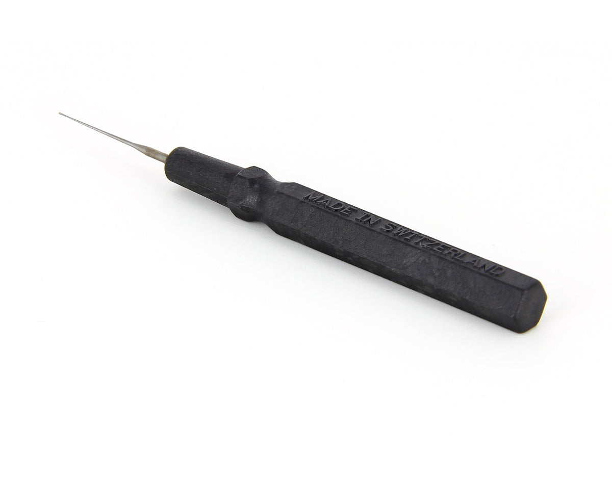 Ideal-tek Micro Spatula Tip – Extra Fine tip 0.008″ – Black – w/Cap – ESD – Swiss Made