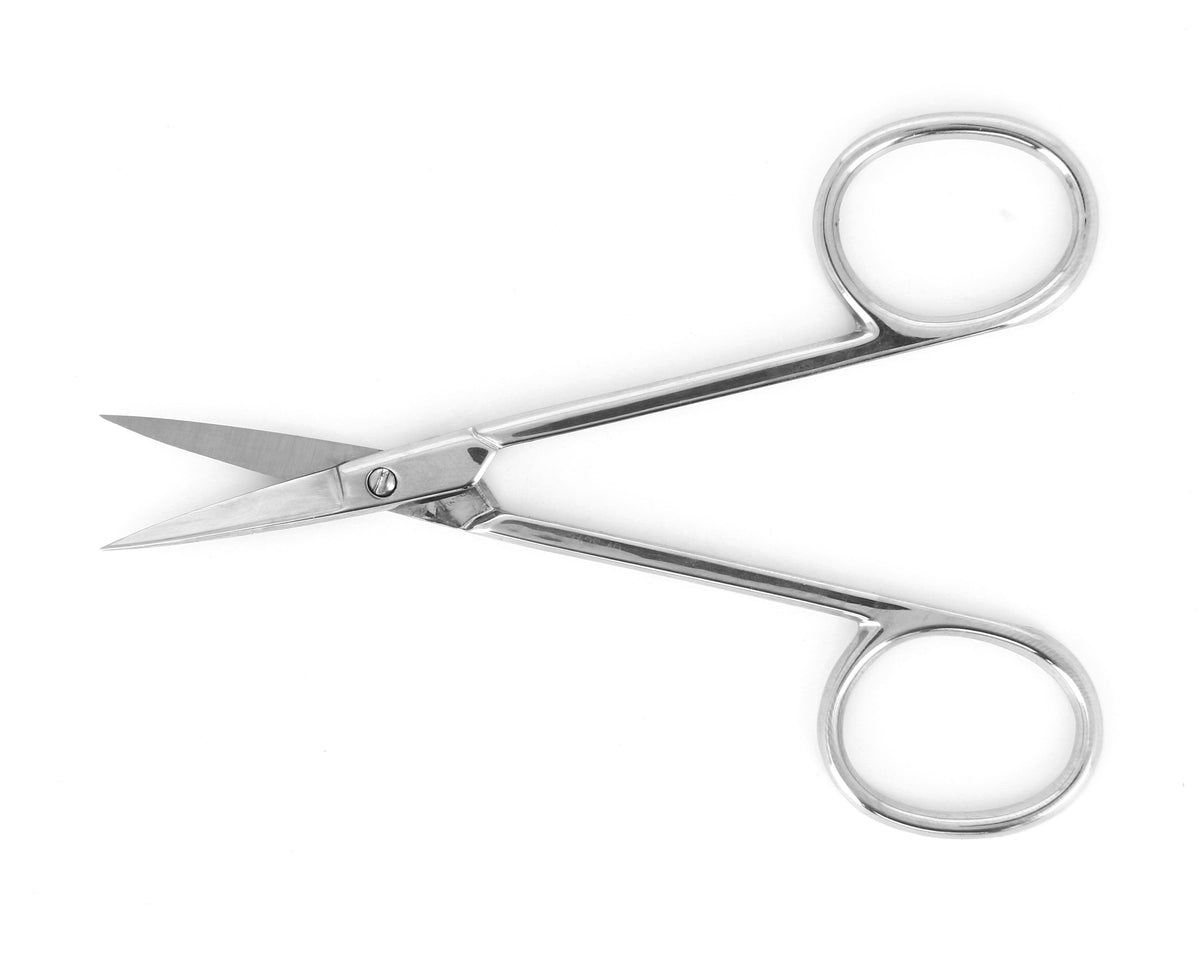 Ideal-tek ProCut Scissors – Carbon Steel – Nickel Plated – Straight – OAL 105mm (4.1″) – Made in Italy