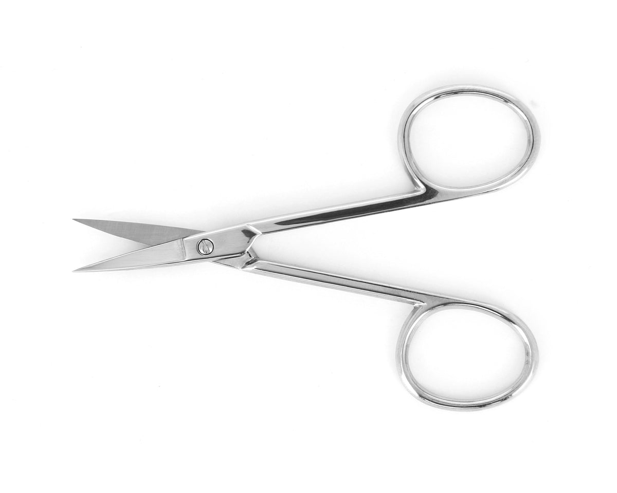 Ideal-tek ProCut Scissors – Carbon Steel – Nickel Plated – Straight – OAL 90mm (3.5″) – Made in Italy