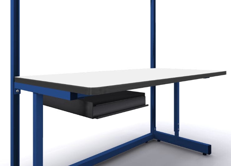 Production Basics Writing Shelf / 3" Drawer for C-Leg & Easy-Lift Dual-Leg Stations
