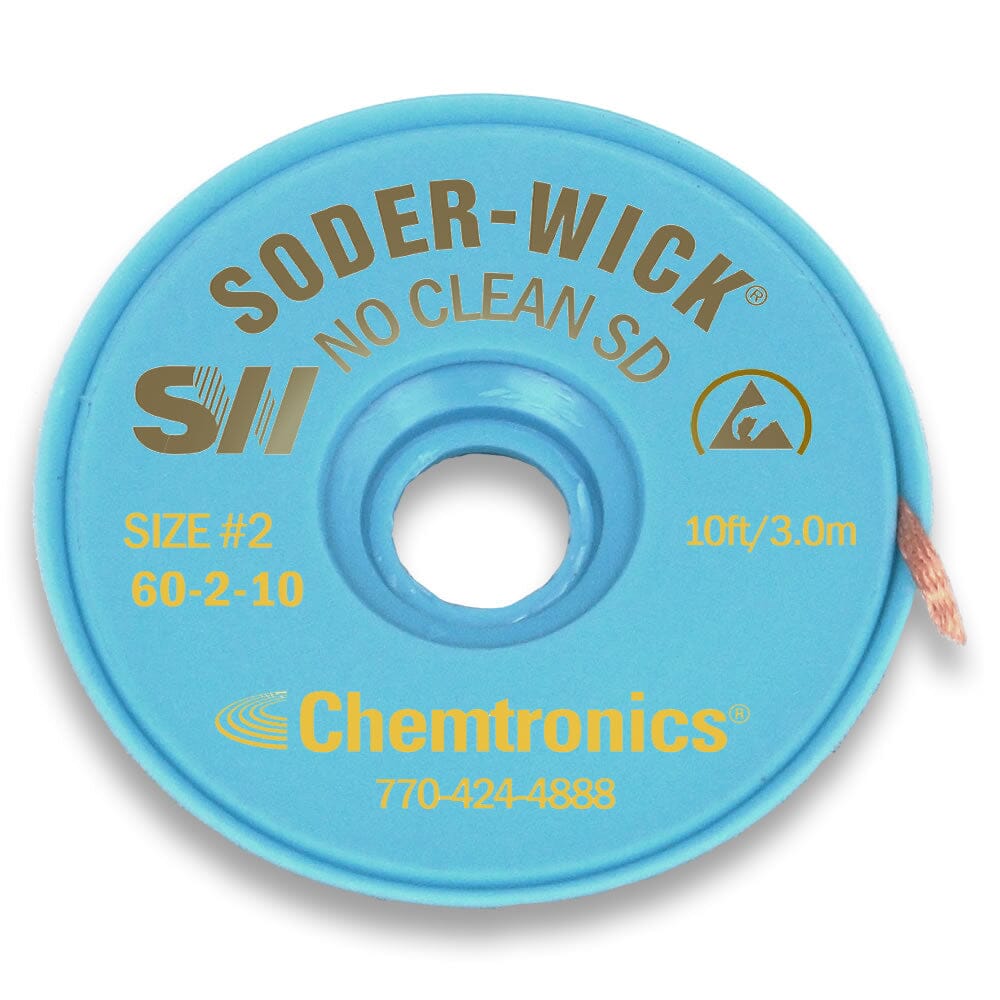 Soder-Wick 60-2-10 No Clean Desoldering Wick 10 ft. Bobbin