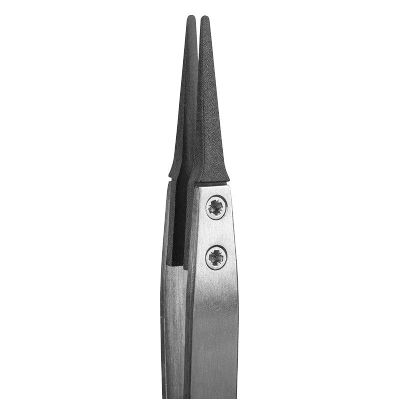 Tronex 2A-CB-SA-CH Precision SS Tweezer with Replaceable Carbon Fiber Tips, Style 2A
