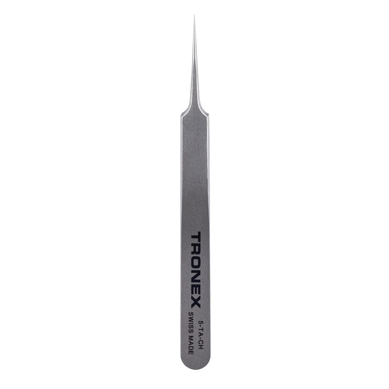 Tronex High Precision Tweezer 5-TA-CH, Titanium, Straight Fine Sharp Tip