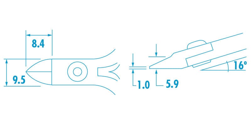 Aven 10821S Accu-Cut Oval Head Cutter, Semi-Flush