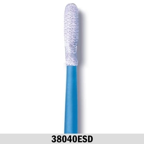 Coventry™ 38040ESD Static Control Swabs, 0.09" Knitted Polyester Head, 2.7" Handle, 500 Count