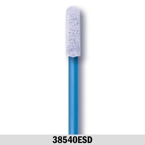 Coventry™ 38540ESD Static Control Swabs, 0.12" Knitted Polyester Head, 2.7" Handle, 500 Count