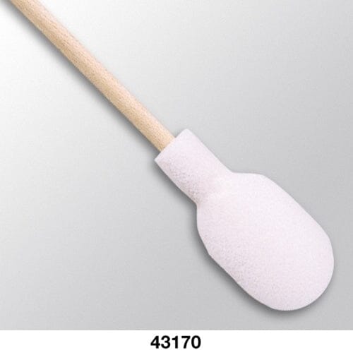 Coventry™ 43170 Sealed Foam Swabs, 0.35" Foam Head, 6.0" Handle, 500 Count
