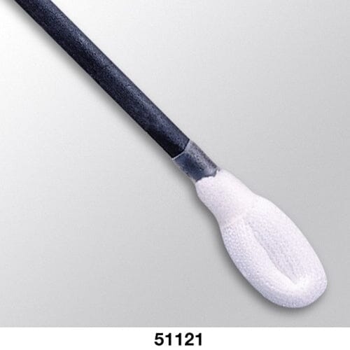 Coventry™ 51121 Pillow-Tip Swabs, 0.23" Wrapped Polyester Head, 2.8" Nylon Handle, 25 Count