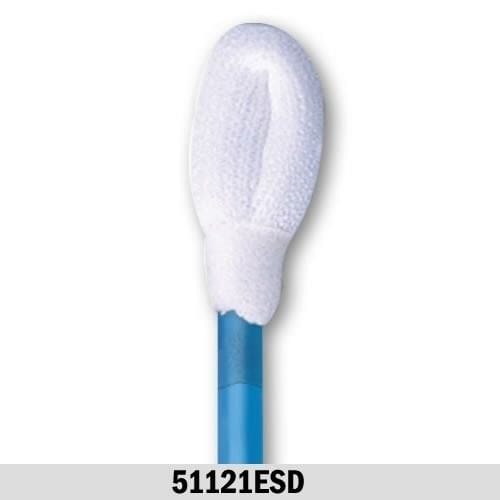 Coventry™ 51121ESD Static Control Swabs, 0.25" Polyester Pillow-Tip, 2.8" Handle, 500 Count