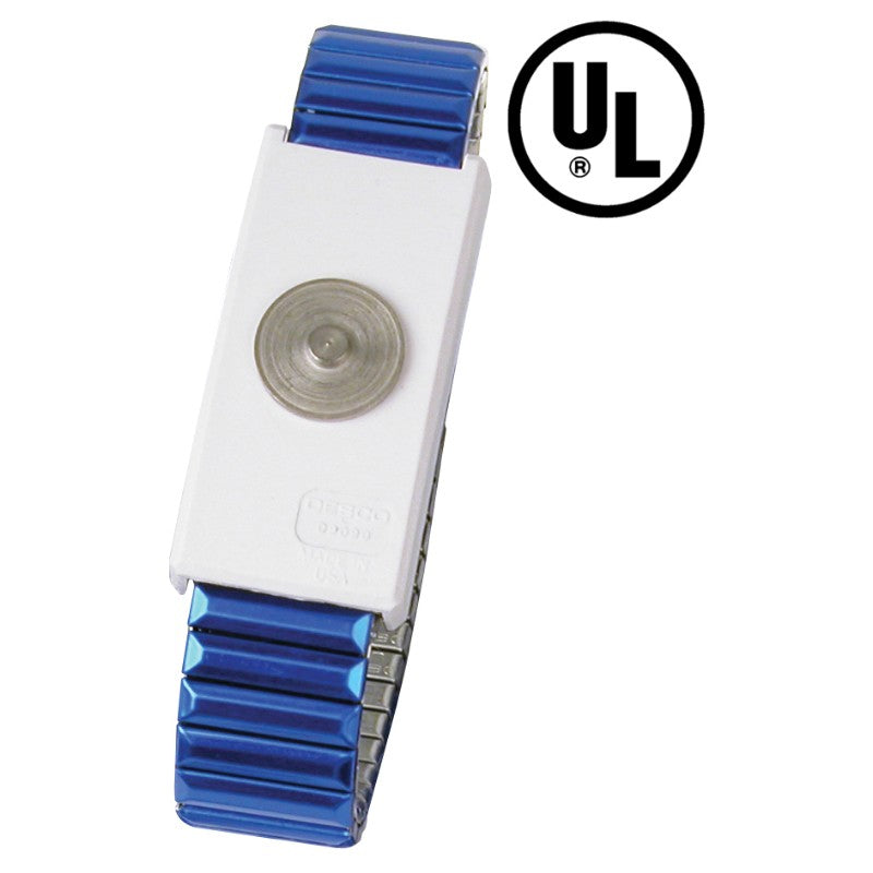 Desco 09197 Jewel® MagSnap Adjustable Wrist Strap, Sapphire