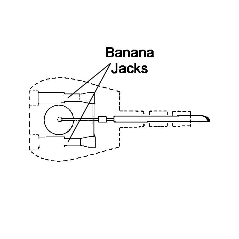 Desco 09820 Common Point Ground Cord for Workmat, 10 MM Socket, No Resistor, 10' Cord