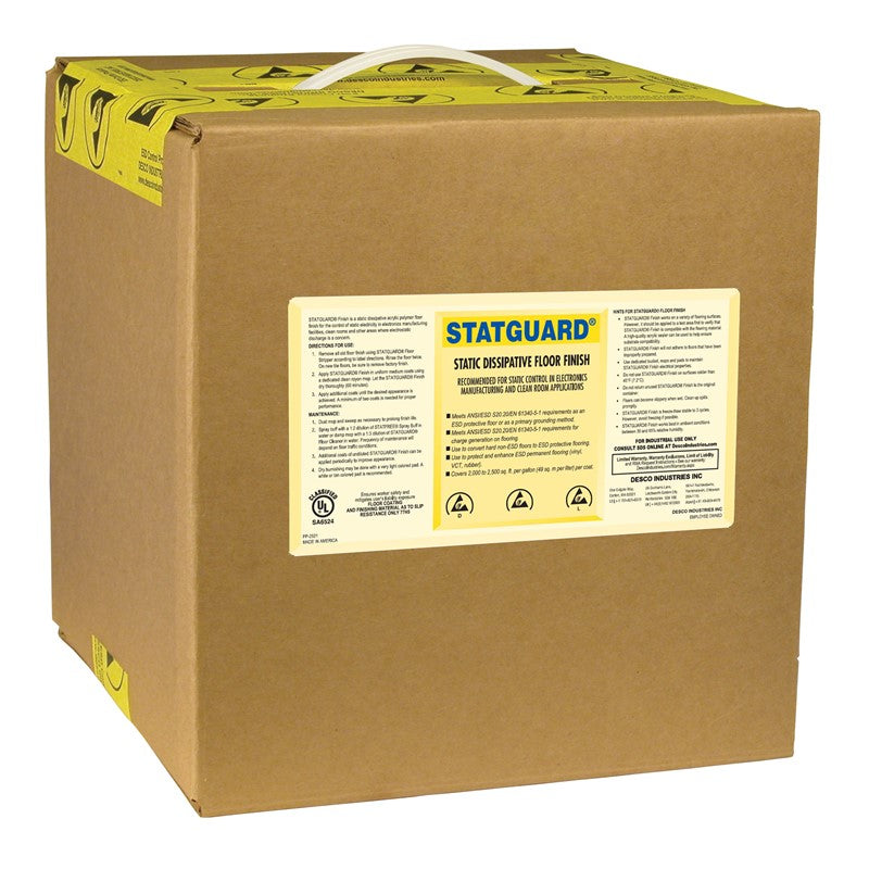 Desco 10512 Statguard® Dissipative Floor Finish, 5 GAL Box