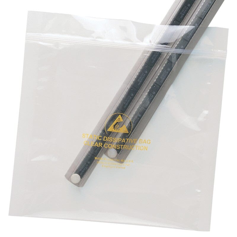 Desco 13881 StatFree® ESD Ultra Clear Bag, Zip Close 5" x 8", 100 EA/PK