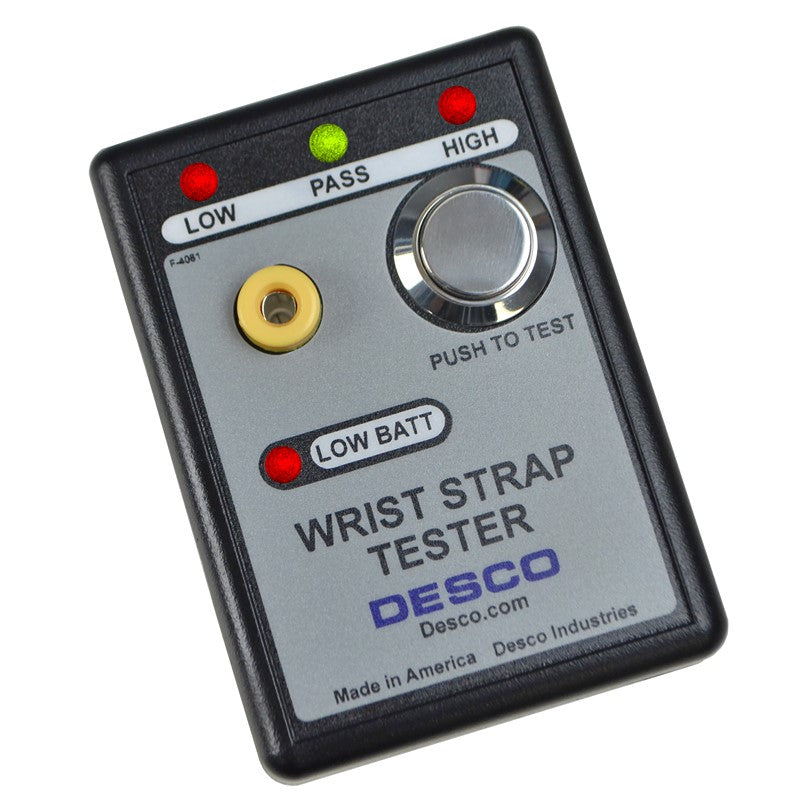 Desco 19240 Wrist Strap Tester, 9VDC Battery