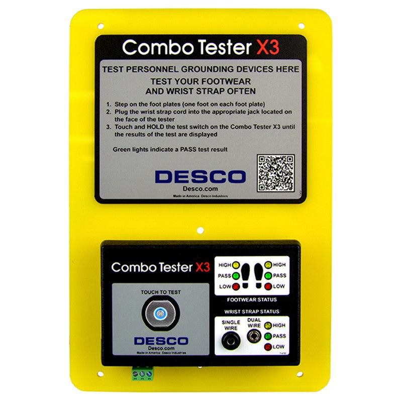 Desco 19270 Combo Tester X3, With Dual Foot Plate