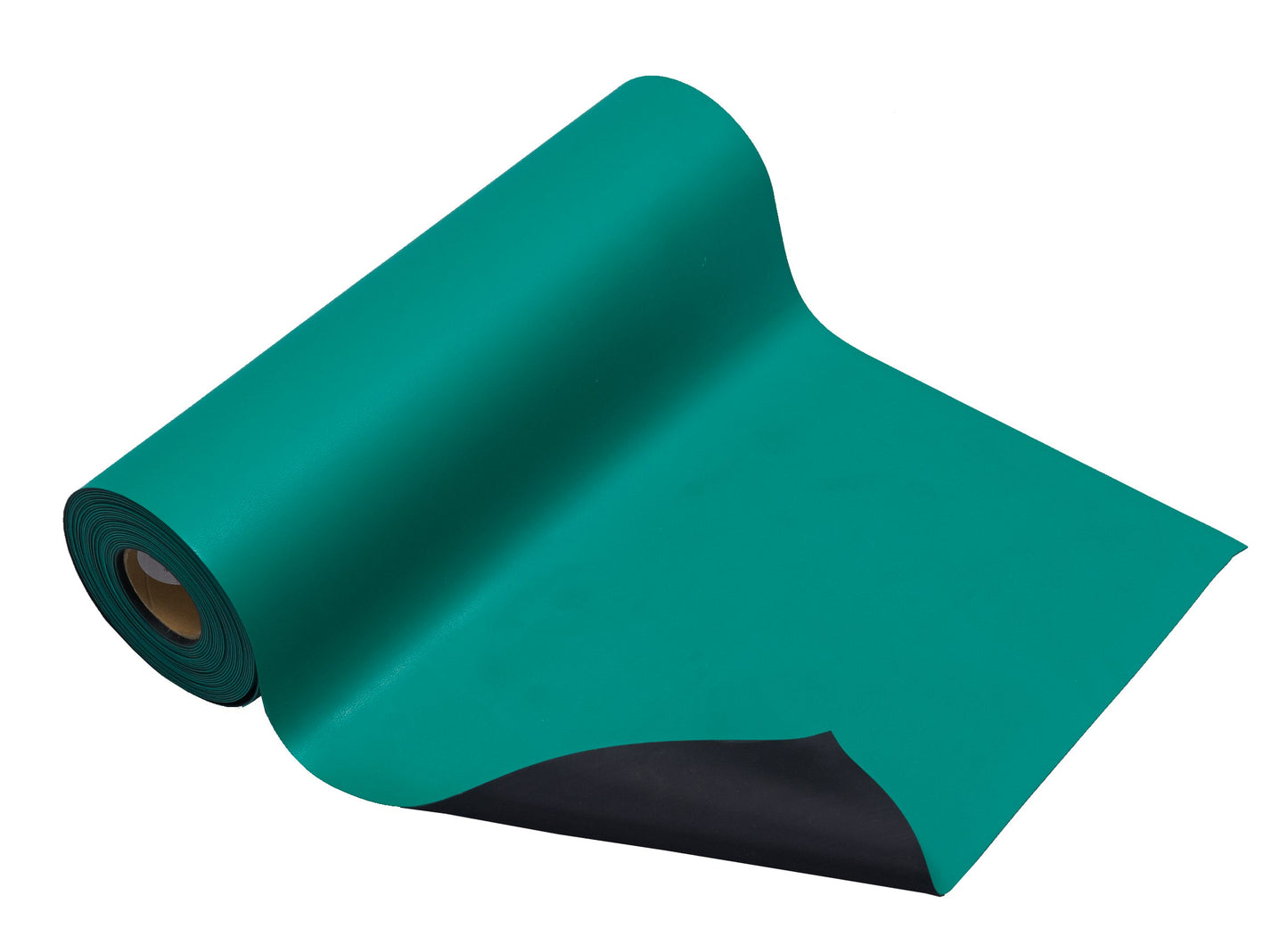 Dualmat™ 2-Layer Static Dissipative Rubber Mat, 24" x 40 Ft. Roll, Green