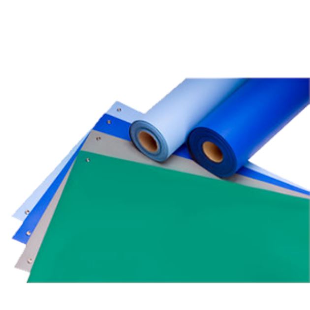 Dualmat™ 2-Layer Static Dissipative Rubber Mat, 24" x 40 Ft. Roll, Light Blue