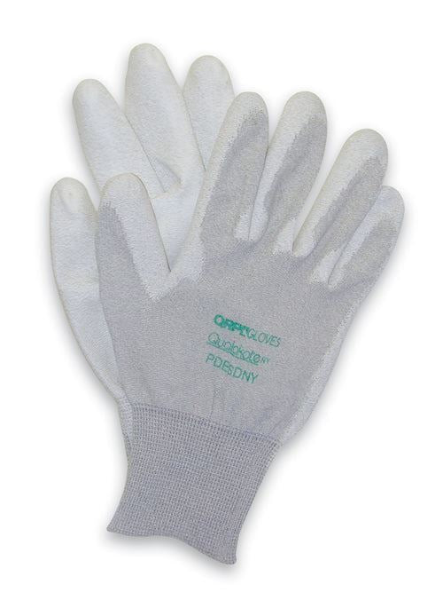ESD Nylon Palm Dip Assembly Gloves, 12 Pair, Extra Large