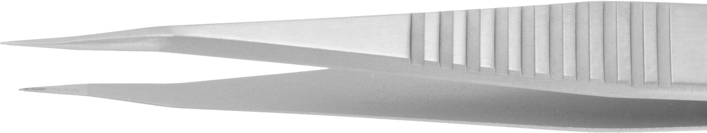 Excelta Tweezers 126-SA Straight Parallel Tips, Anti-Mag Neverust Steel 4.25"