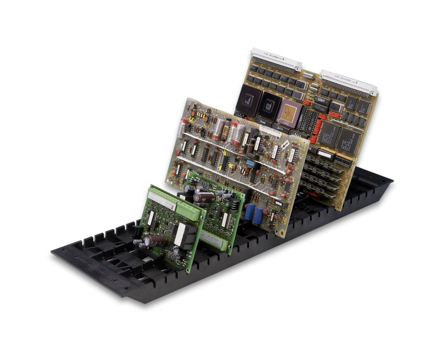 Fancort RA-18CT High Temperature Conductive PCB Rack, Black, 25 Slots