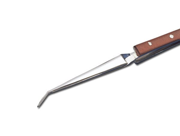 Fiber Grip Tweezers, Curved Smooth Tips