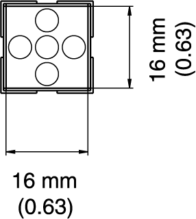 Hakko BGA Rework Nozzle, 16 X 16 X 25(H)Mm, FR-803/802