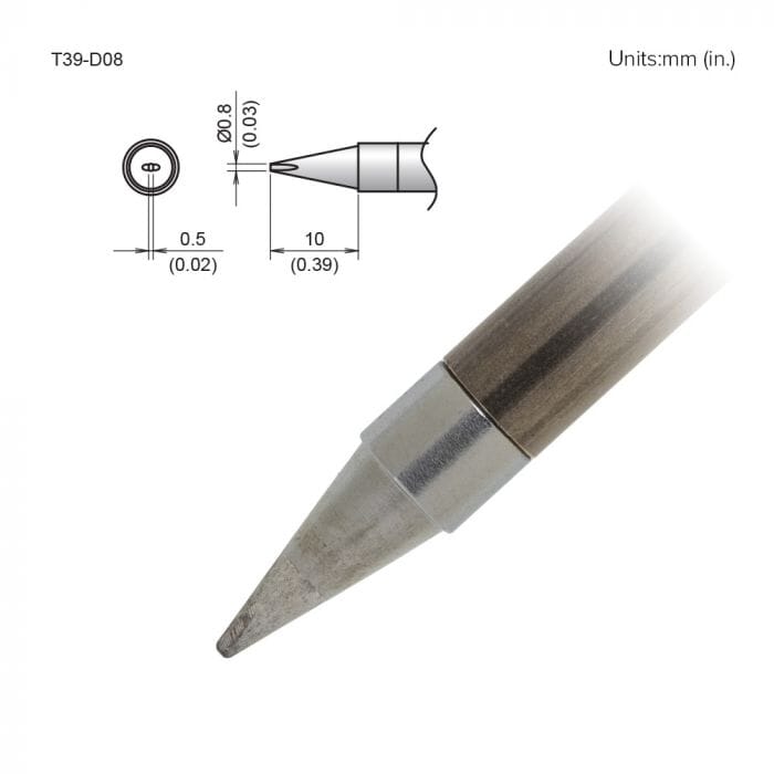 Hakko T39-D08 Chisel Soldering Tip