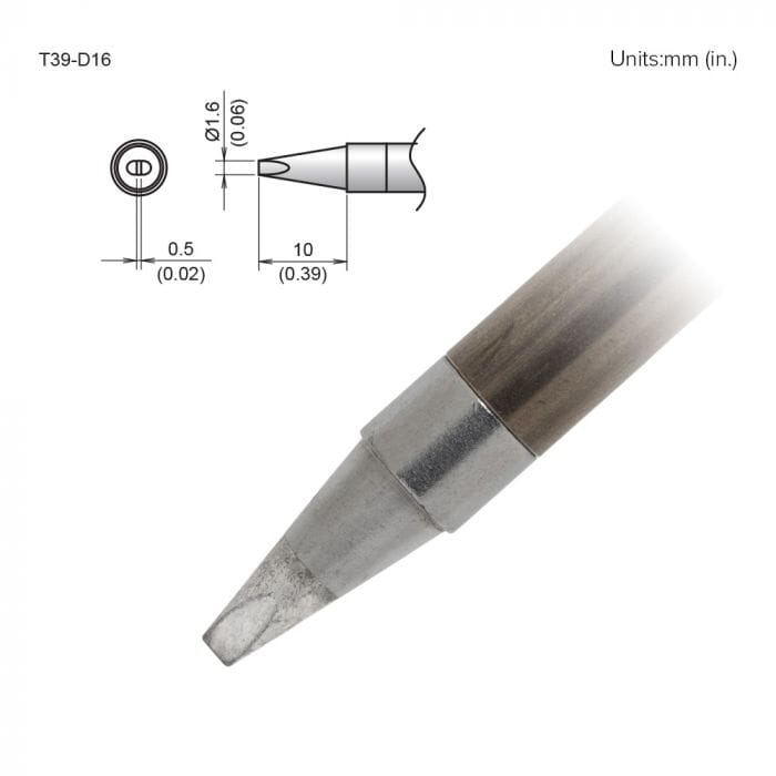 Hakko T39-D16 Chisel Soldering Tip