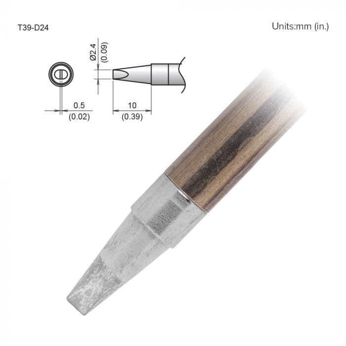 Hakko T39-D24 Chisel Soldering Tip