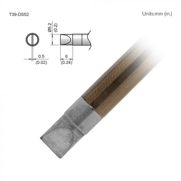 Hakko T39-DS52 Chisel Soldering Tip