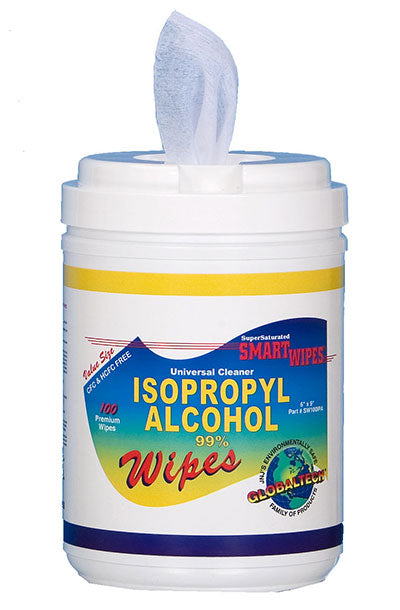 JNJ Industries SW100IPA 99% Isopropyl Alcohol Wipes, 6" X 9", 100 ct.