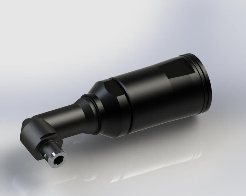 Kolver ANGHD1 90-Degree Angle Head for FAB Series, 1/4 inch Hex