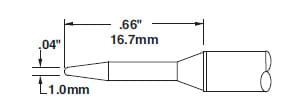 Metcal STTC-007 Soldering Cartridge, Conical, 600 Series